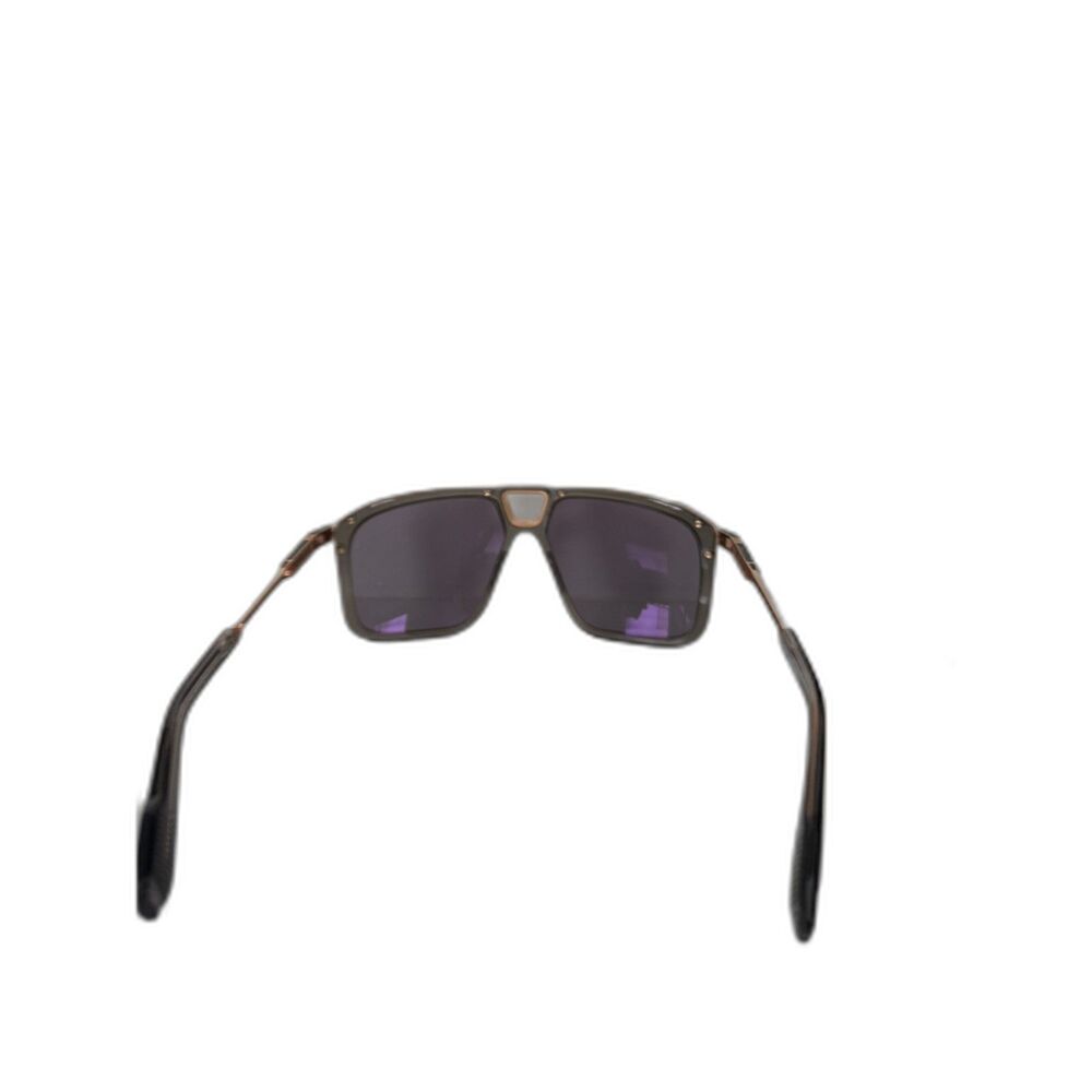 Jacques Marie Mage Savoy Square Aviator Acetate Gray/Rose Gold Sunglasses - Picture 6 of 12